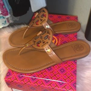 SOLD!!Tory Burch Miller Vintage Vachetta Sandals